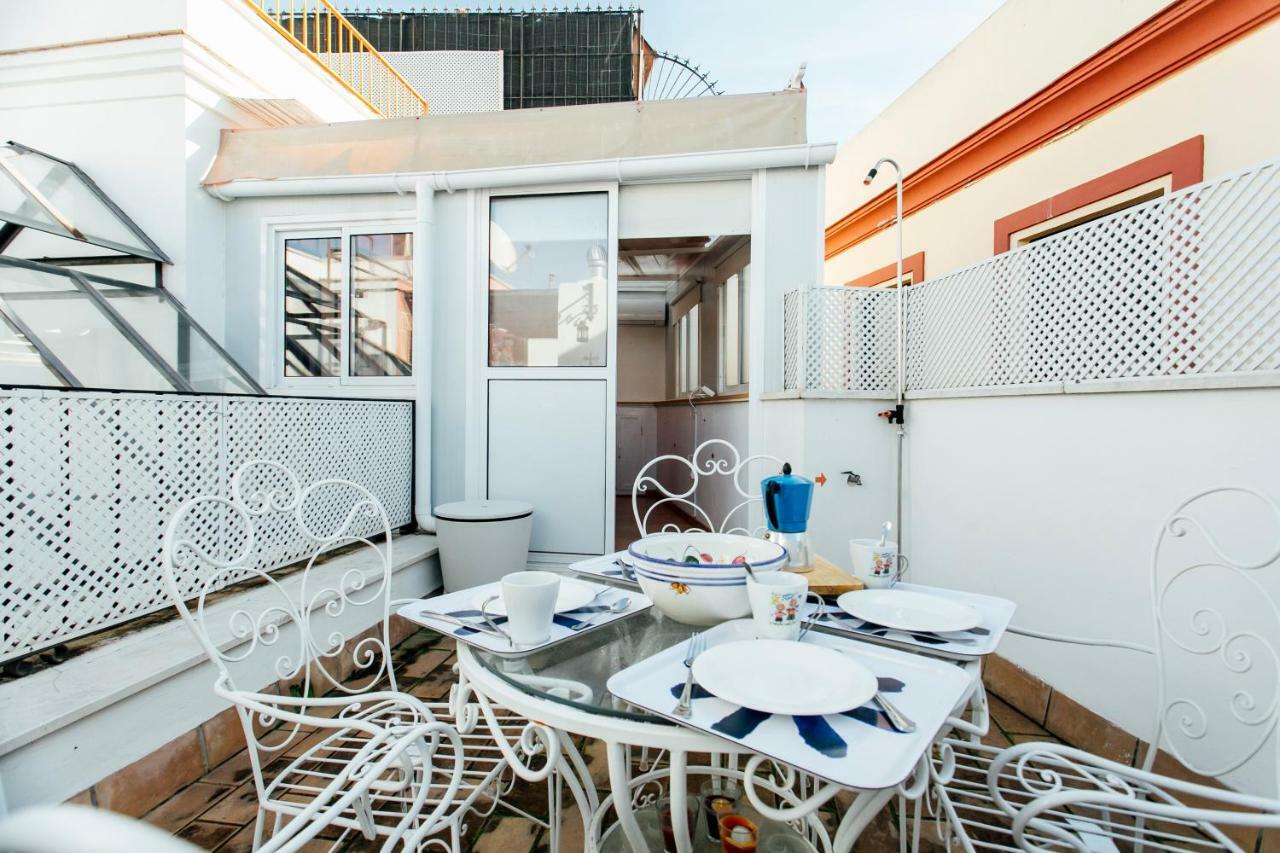 セビリアBright Duplex W/ Terraceアパートメント エクステリア 写真